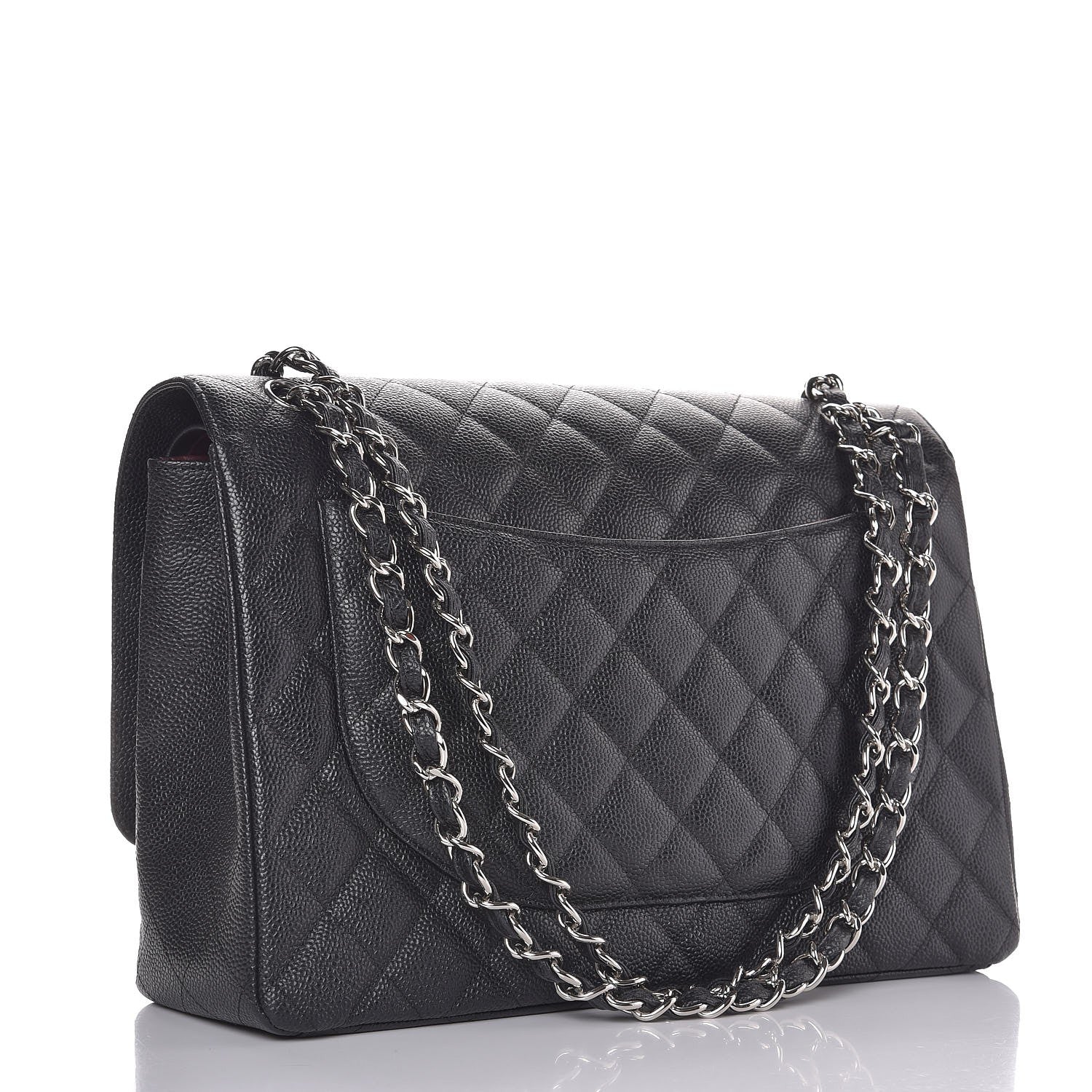 Chanel Caviar Quilted Maxi Double Flap Black 4 of 10