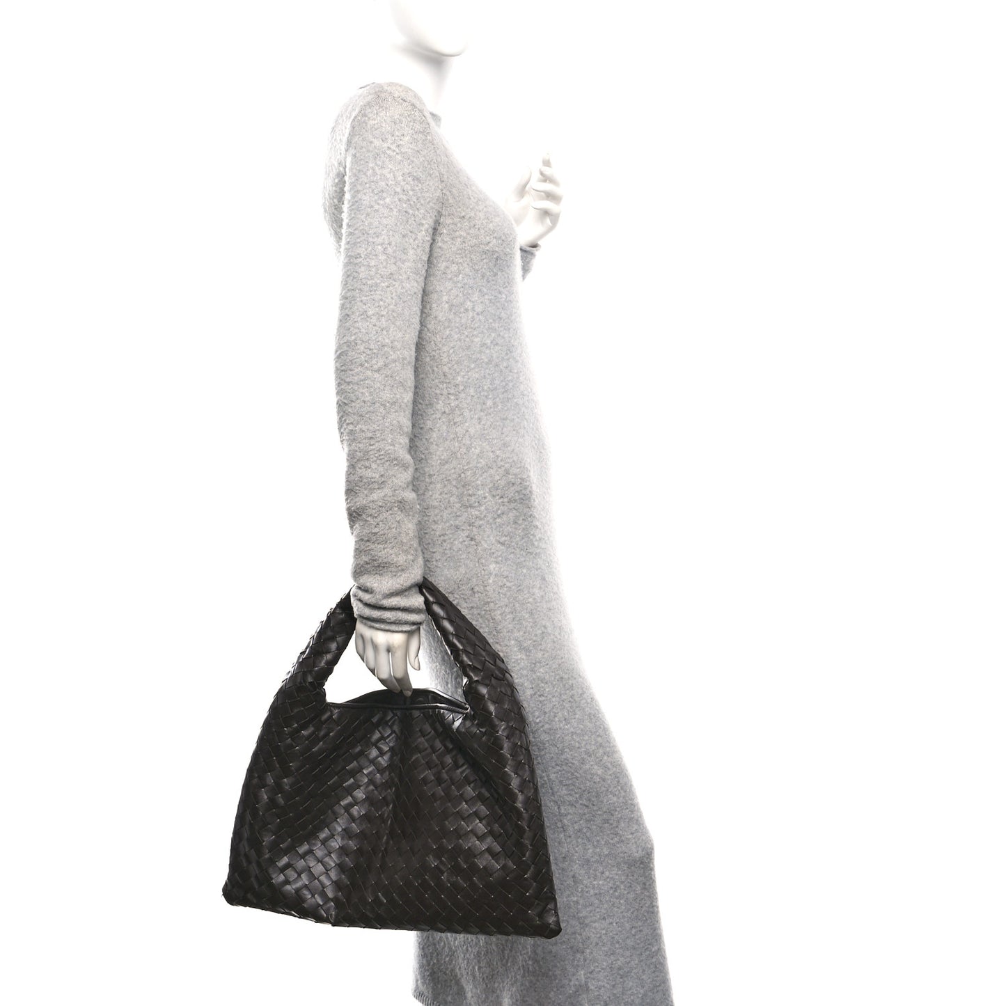 Calfskin Intrecciato Small Hop Fondant