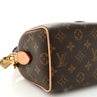 Louis Vuitton Monogram Speedy Bandouliere 20 Black 8 of 9