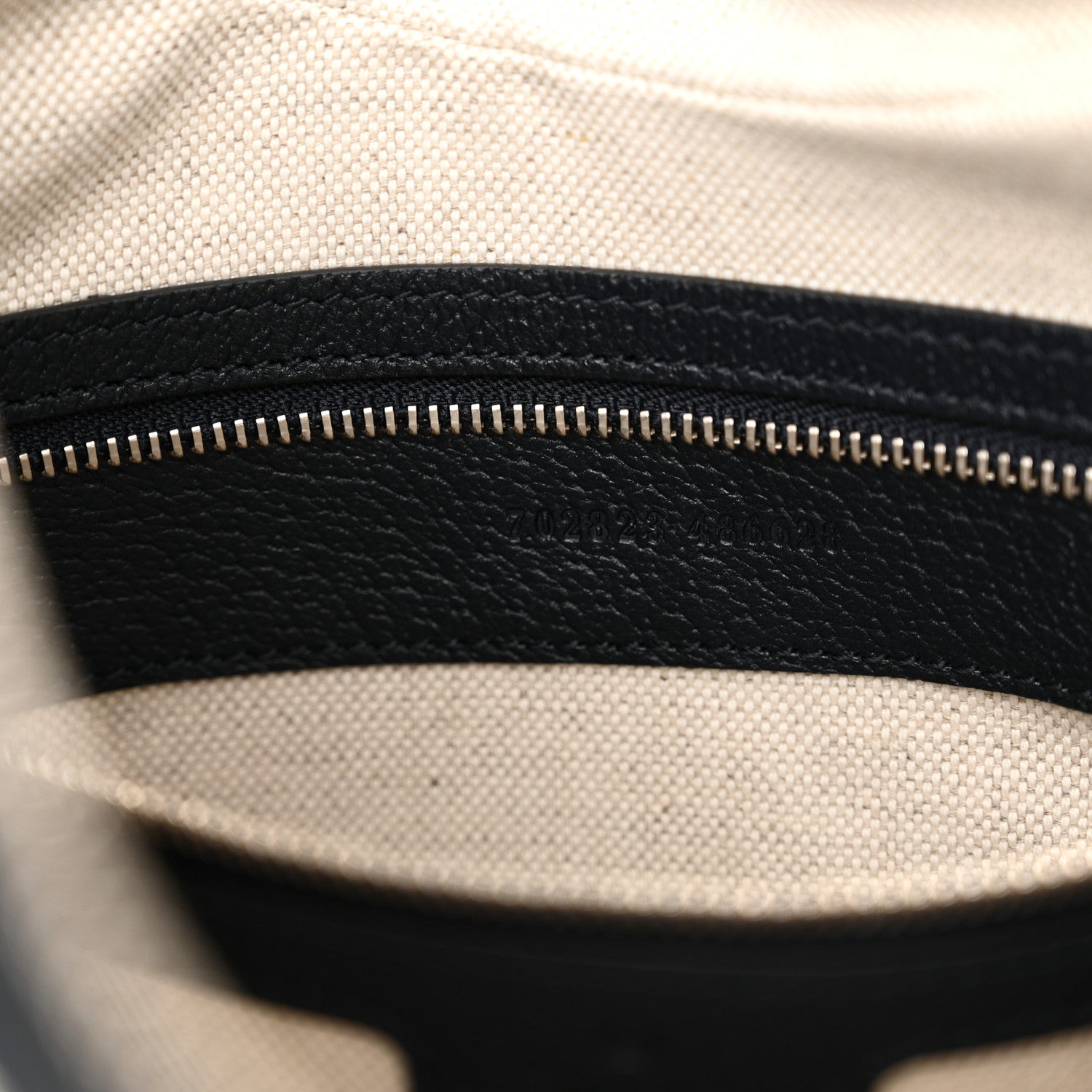 Gucci GG Supreme Monogram Textured Calfskin Web Large Attache Shoulder Bag Beige Blue 6 of 12