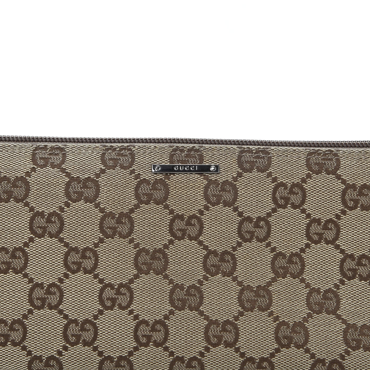 Monogram Web Boat Pochette Brown