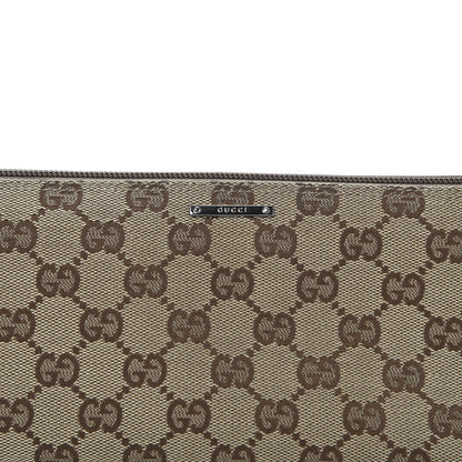 Gucci Monogram Web Boat Pochette Brown 9 of 9
