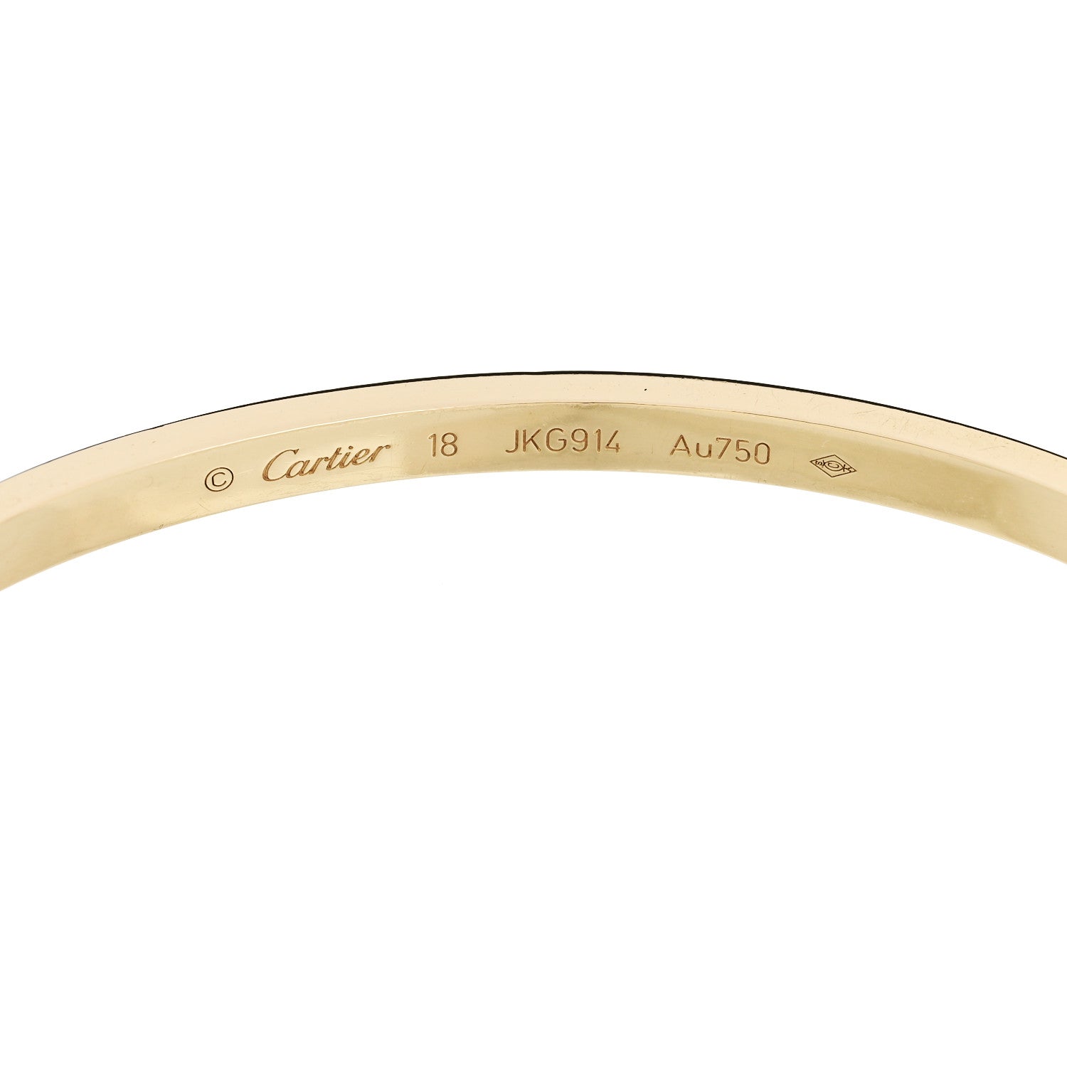 Cartier 18K Yellow Gold Small LOVE Bracelet 18 5 of 7