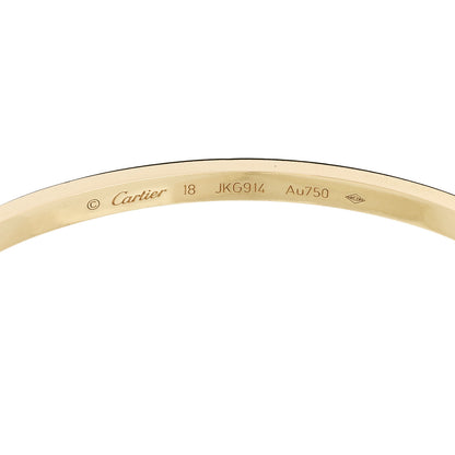 Cartier 18K Yellow Gold Small LOVE Bracelet 18 5 of 7