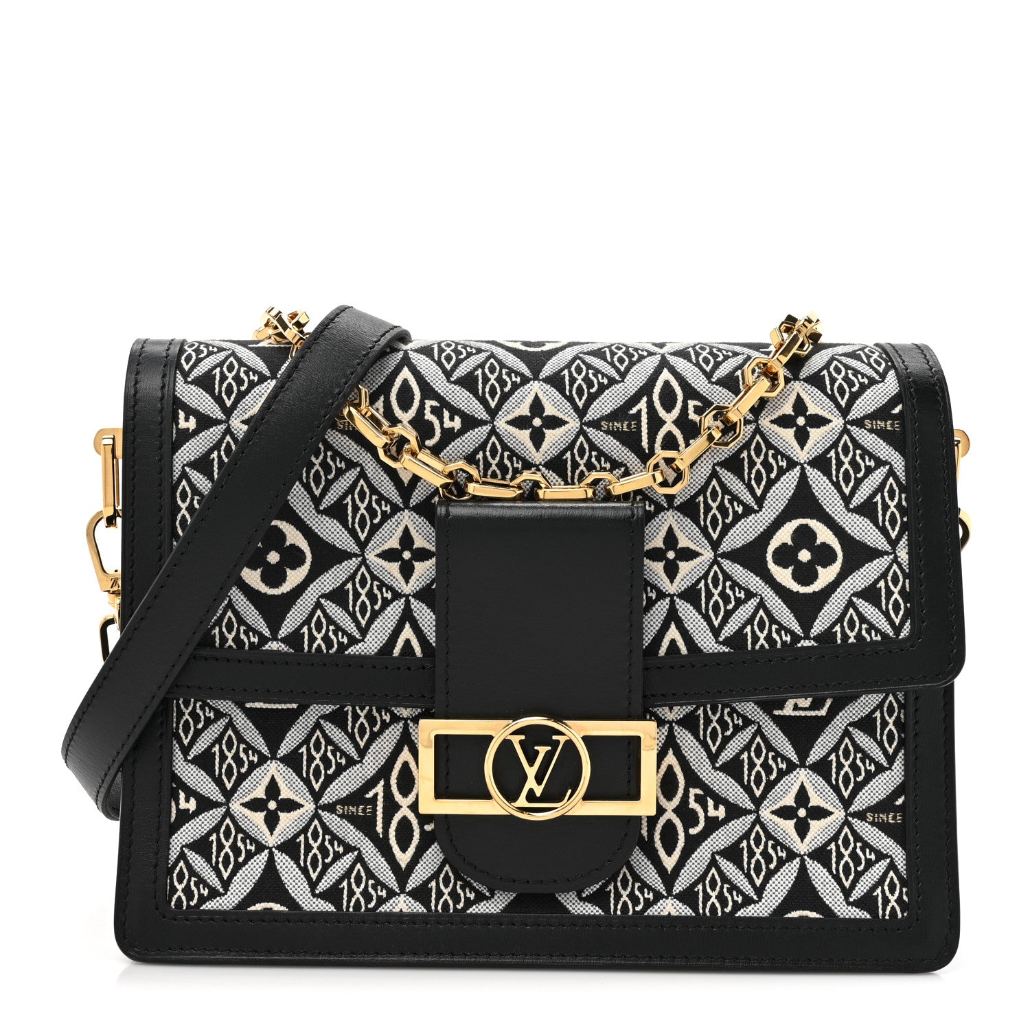 Louis Vuitton Jacquard Since 1854 Dauphine MM Grey 1 of 12