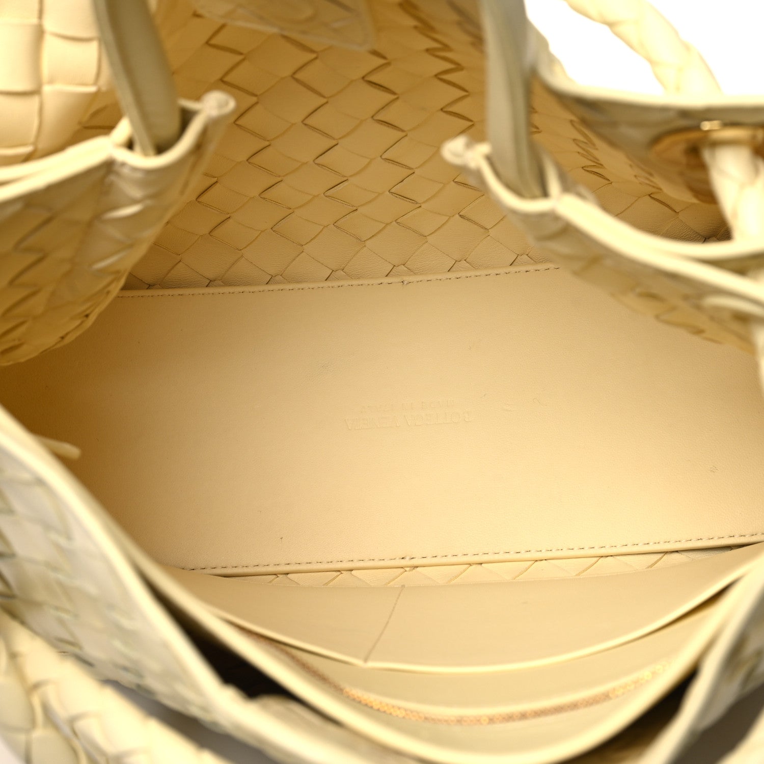 Bottega Veneta Nappa Intrecciato Medium Andiamo Shoulder Bag Chamomile 5 of 14