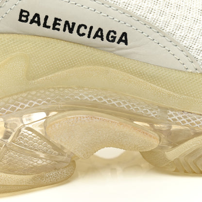 Balenciaga Fabric Mesh Clear Sole Womens Triple S Sneakers 35 White 9 of 12