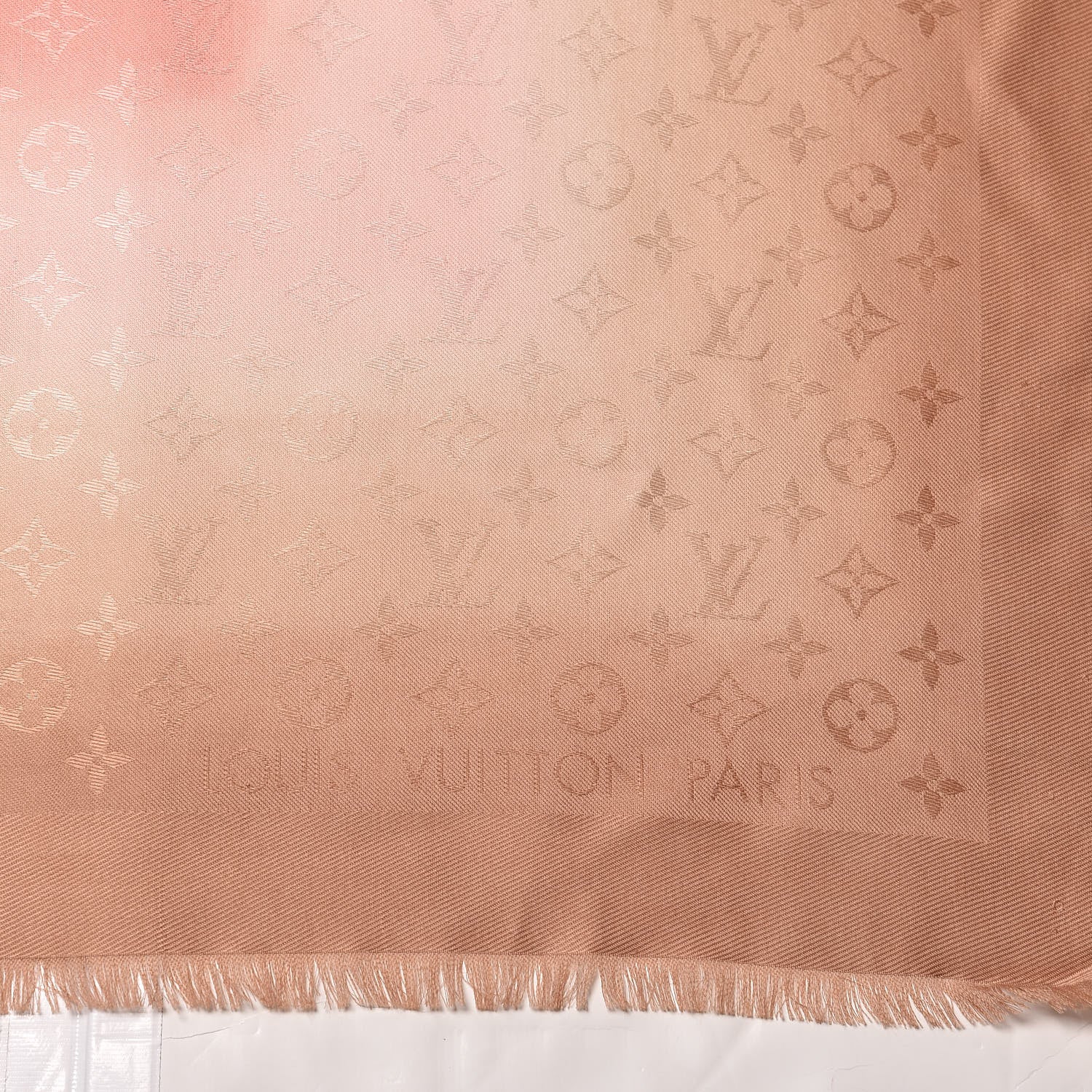 Louis Vuitton Silk Blurrygram Shawl Blush 3 of 4