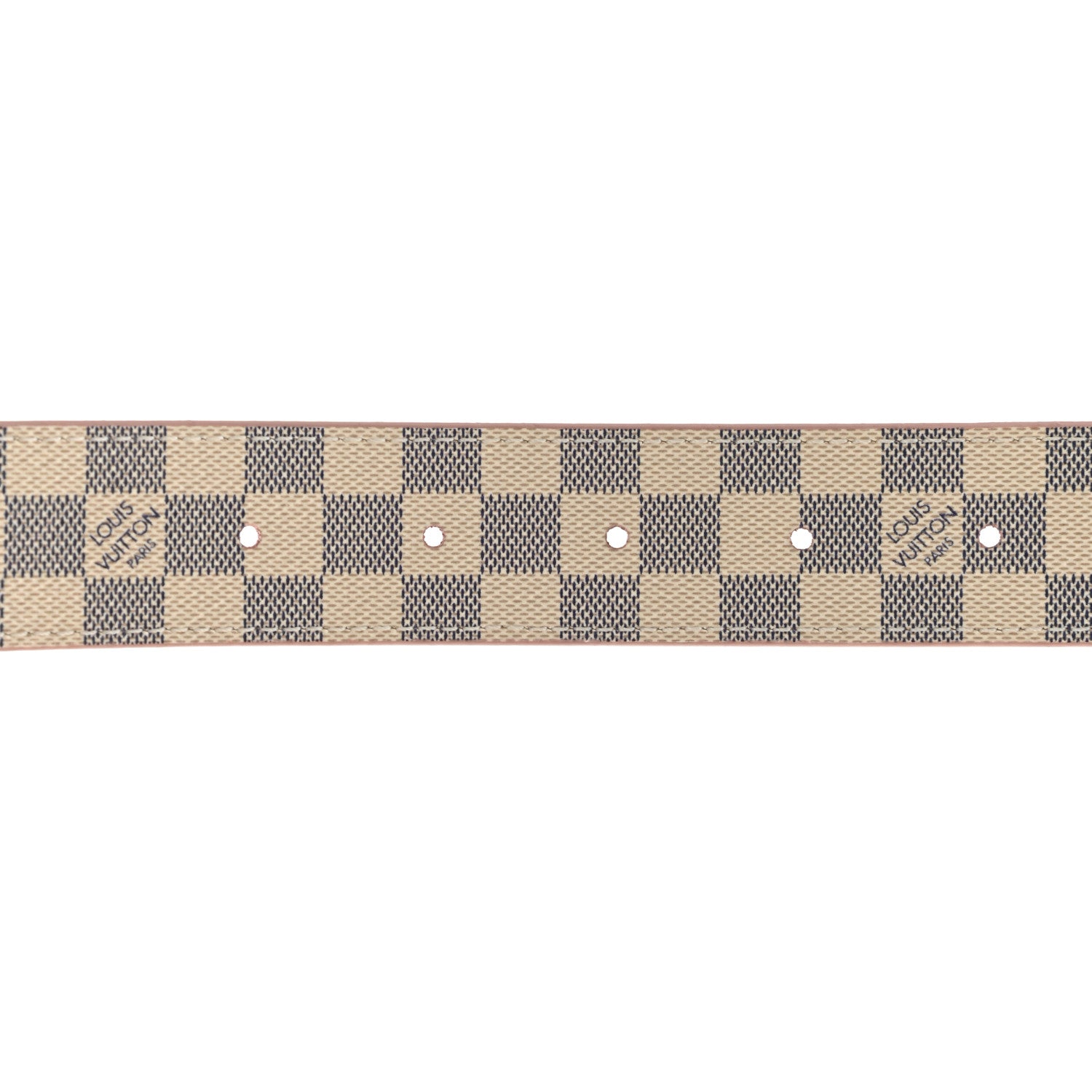 Louis Vuitton Damier Azur 30mm LV Initiales Reversible Belt 85 34 Pink 3 of 4