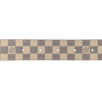 Louis Vuitton Damier Azur 30mm LV Initiales Reversible Belt 85 34 Pink 3 of 4