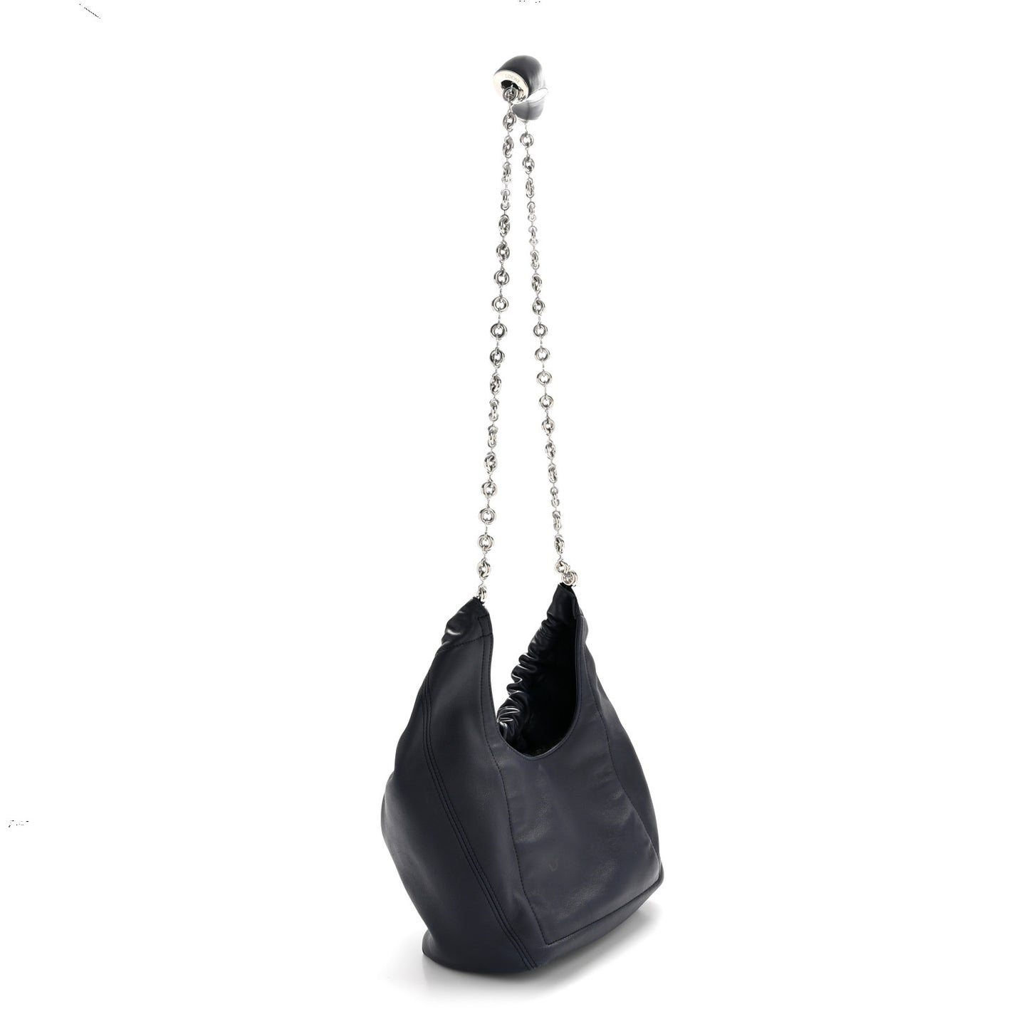 Nappa Small Squeeze Bag Abyss Blue