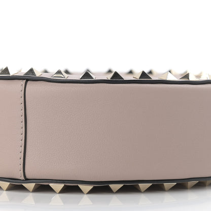 Valentino Garavani Calfskin Rockstud Round Crossbody Bag Poudre 9 of 9