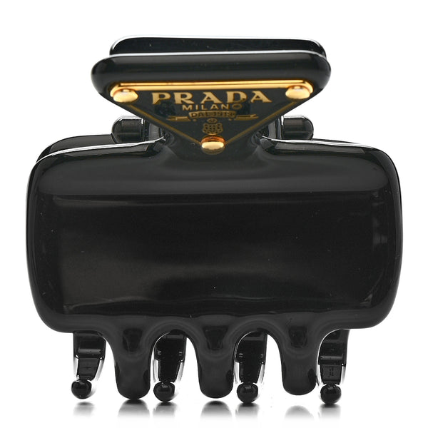 Prada Metal Triangle Mini Hair Clip Black 1809507 – FASHIONPHILE
