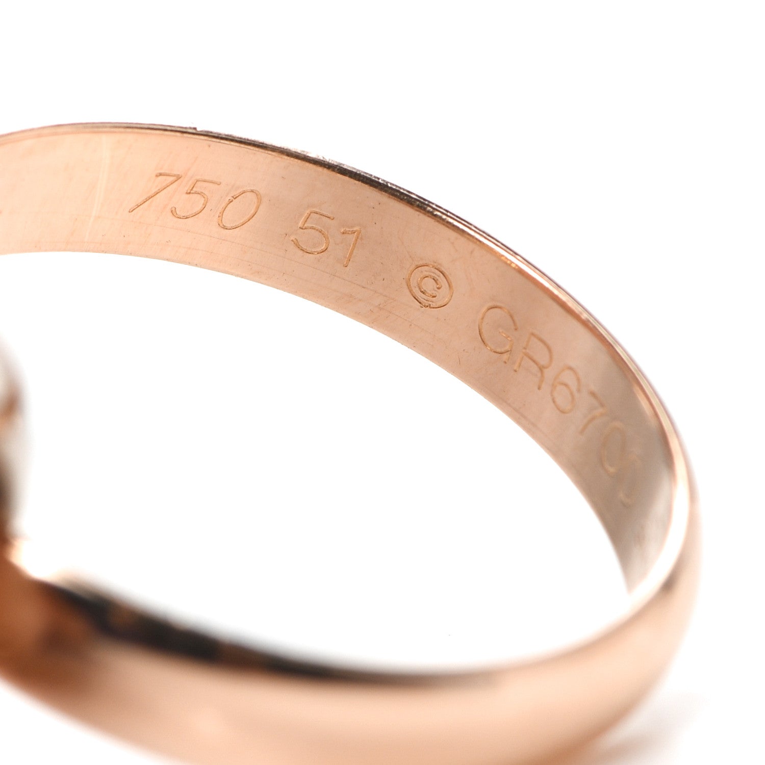 Cartier 18K Pink Yellow White Gold Classic Trinity Ring 51 5.75 4 of 5