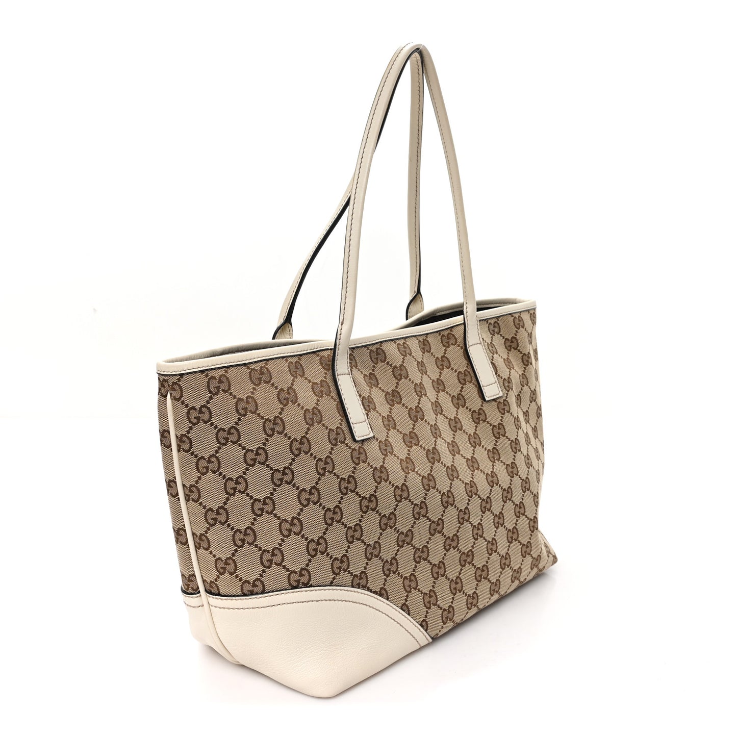 Monogram Medium New Britt Tote Off White