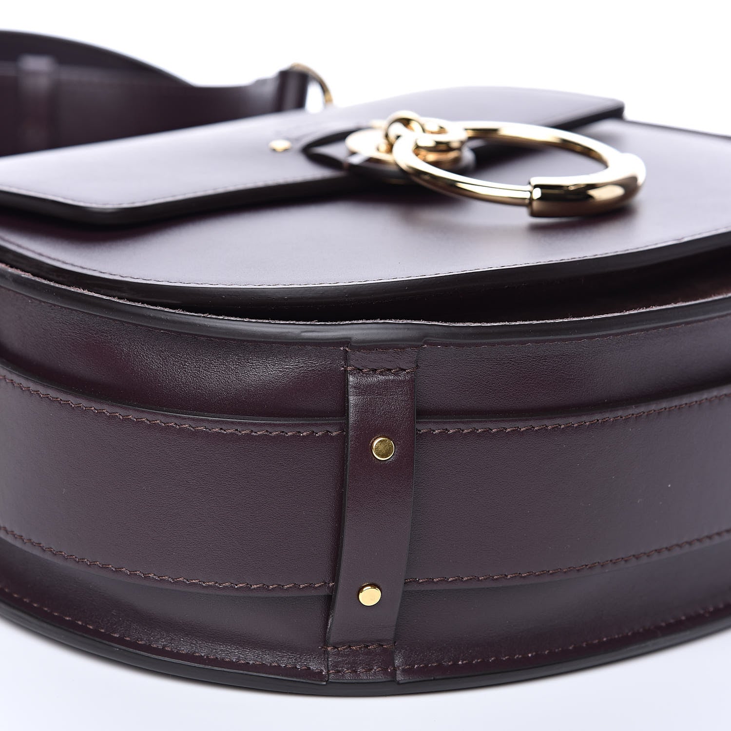 Chloe Calfskin Large Tess Bag Black Raisin 7 of 9