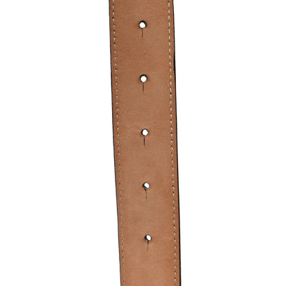 Valentino Garavani Metallic Calfskin Crystal Logo Belt 90 36 Gold 7 of 7