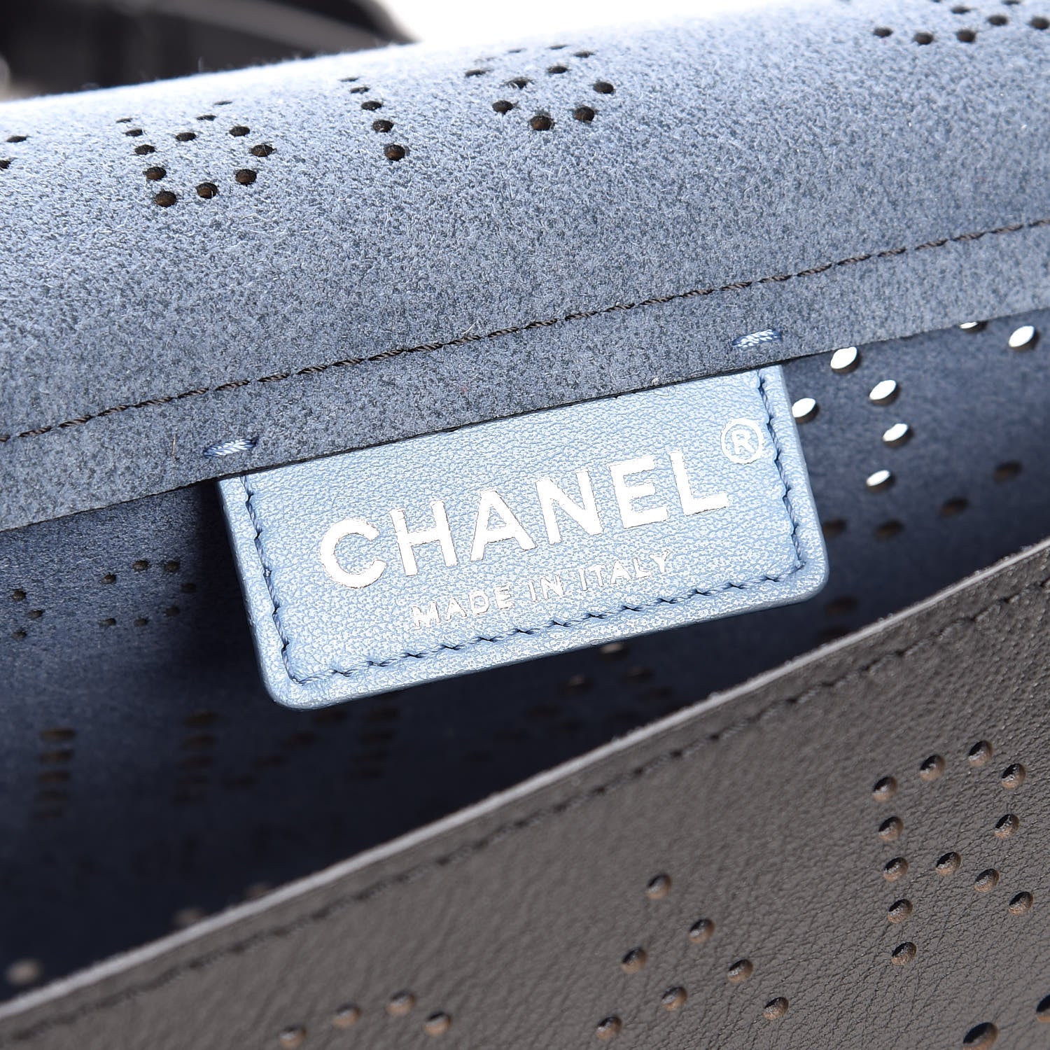 Chanel Calfskin Eyelet Messenger Black 7 of 9