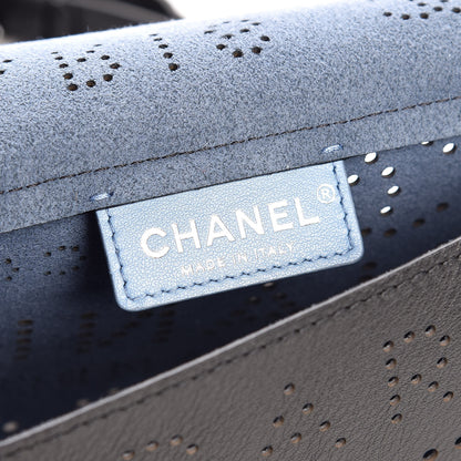 Chanel Calfskin Eyelet Messenger Black 7 of 9