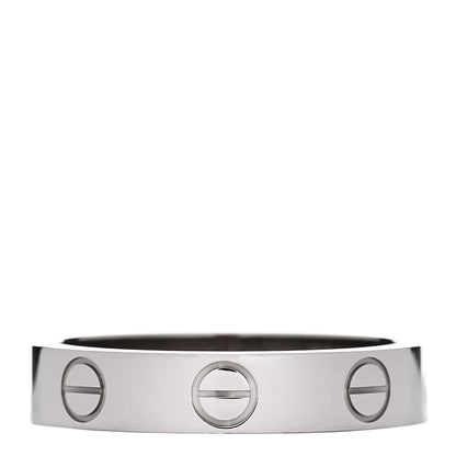 Cartier 18K White Gold 3.5mm LOVE Wedding Band Ring 49 4.75 1 of 4