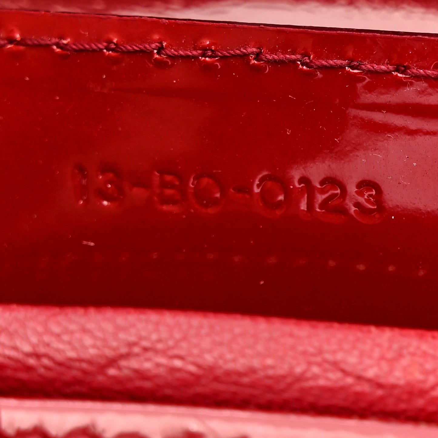 Patent Cannage Medium Lady Dior Red
