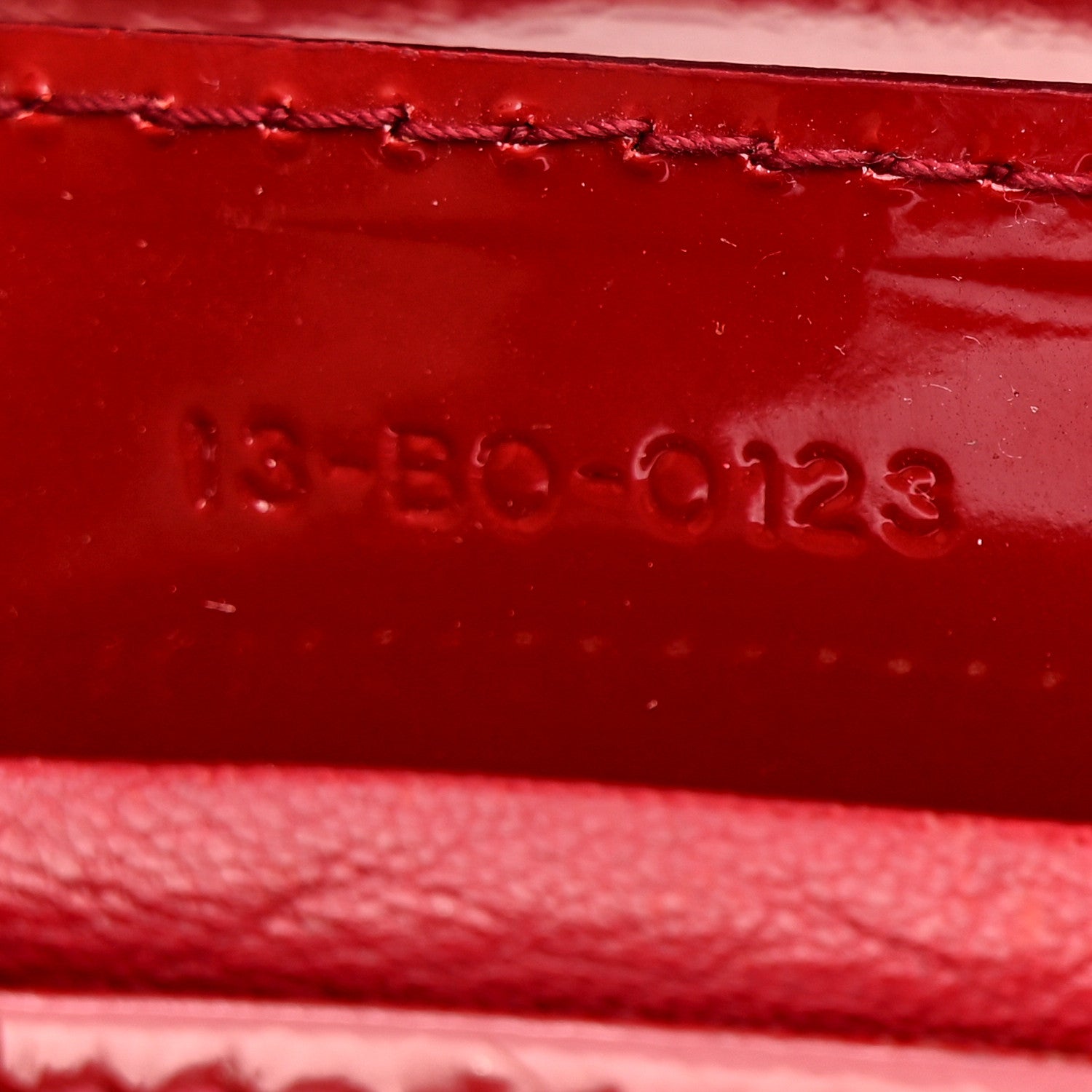 Christian Dior Patent Cannage Medium Lady Dior Red 7 of 10