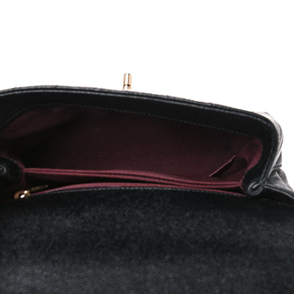 Chanel Caviar Chevron Quilted Mini Coco Handle Flap Black 5 of 11