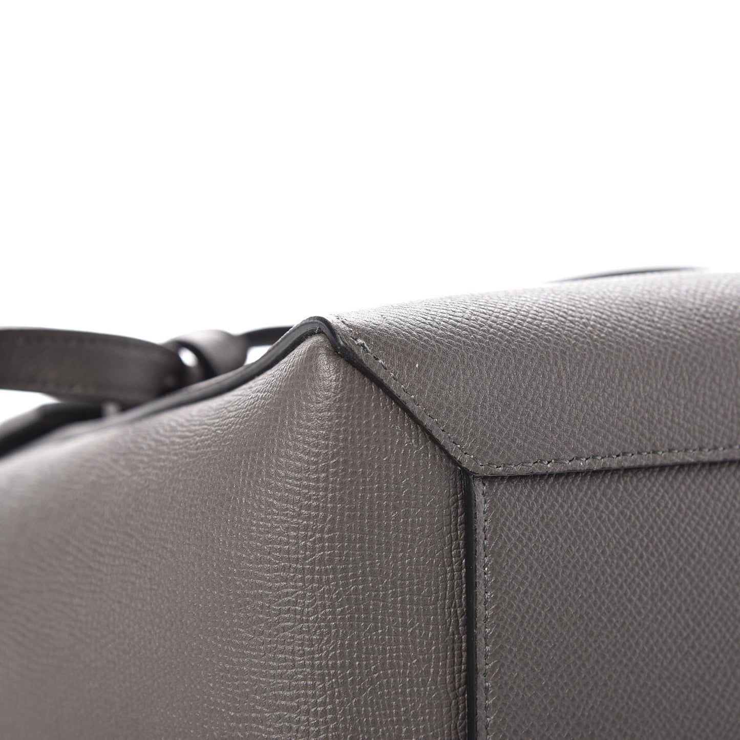Grained Calfskin Micro Belt Bag Grey