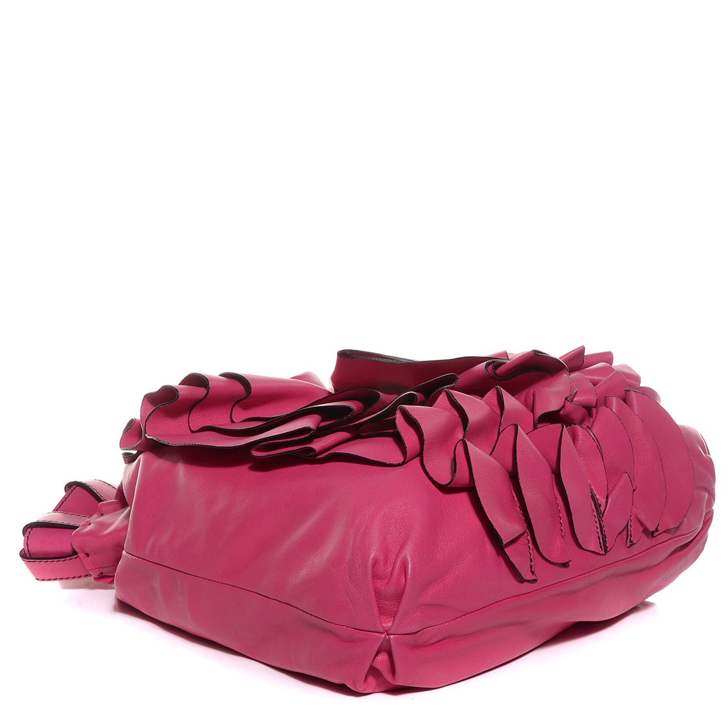 Nappa Raised Rose Vertigo Tote Fuchsia