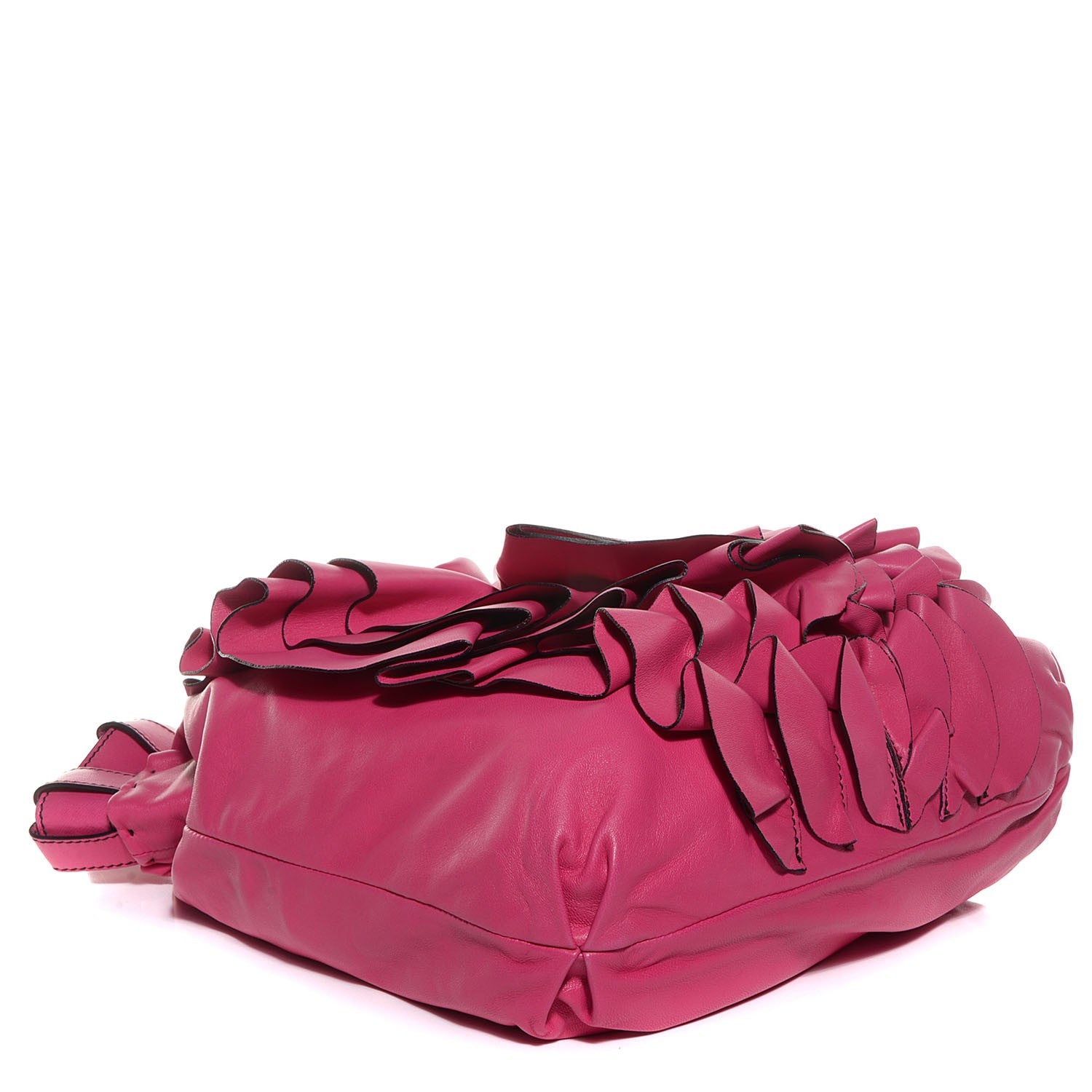 Valentino Garavani Nappa Raised Rose Vertigo Tote Fuchsia 4 of 8
