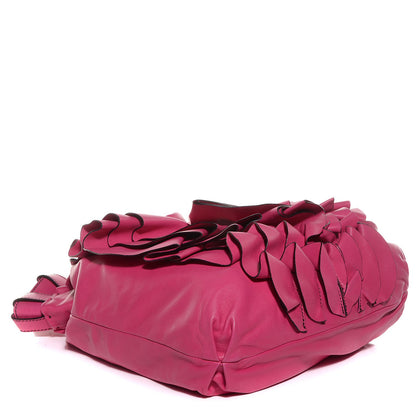 Valentino Garavani Nappa Raised Rose Vertigo Tote Fuchsia 4 of 8