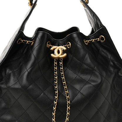 Chanel Caviar Quilted Medium Chanel 25 Handbag Black 9 of 12
