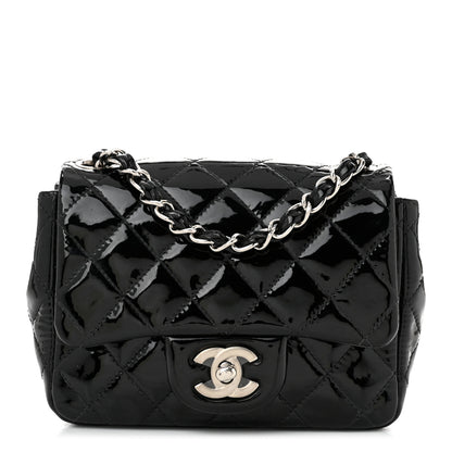 Chanel Patent Calfskin Quilted Mini Square Flap Black 1 of 10