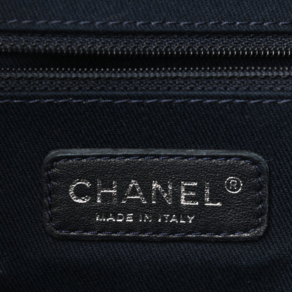 Chanel Denim Deauville Bowling Bag Dark Blue 6 of 10