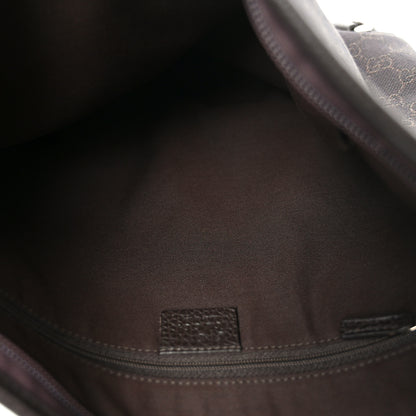 Gucci Denim Monogram Abbey Messenger Bag Dark Brown 5 of 10