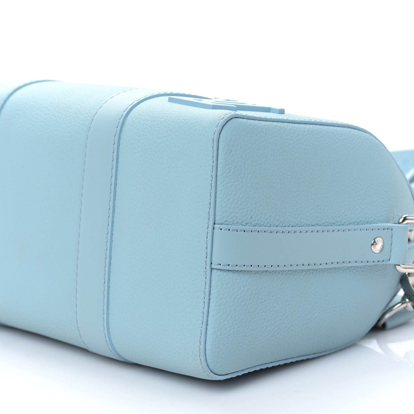 Grained Calfskin Aerogram City Keepall Cloud Blue