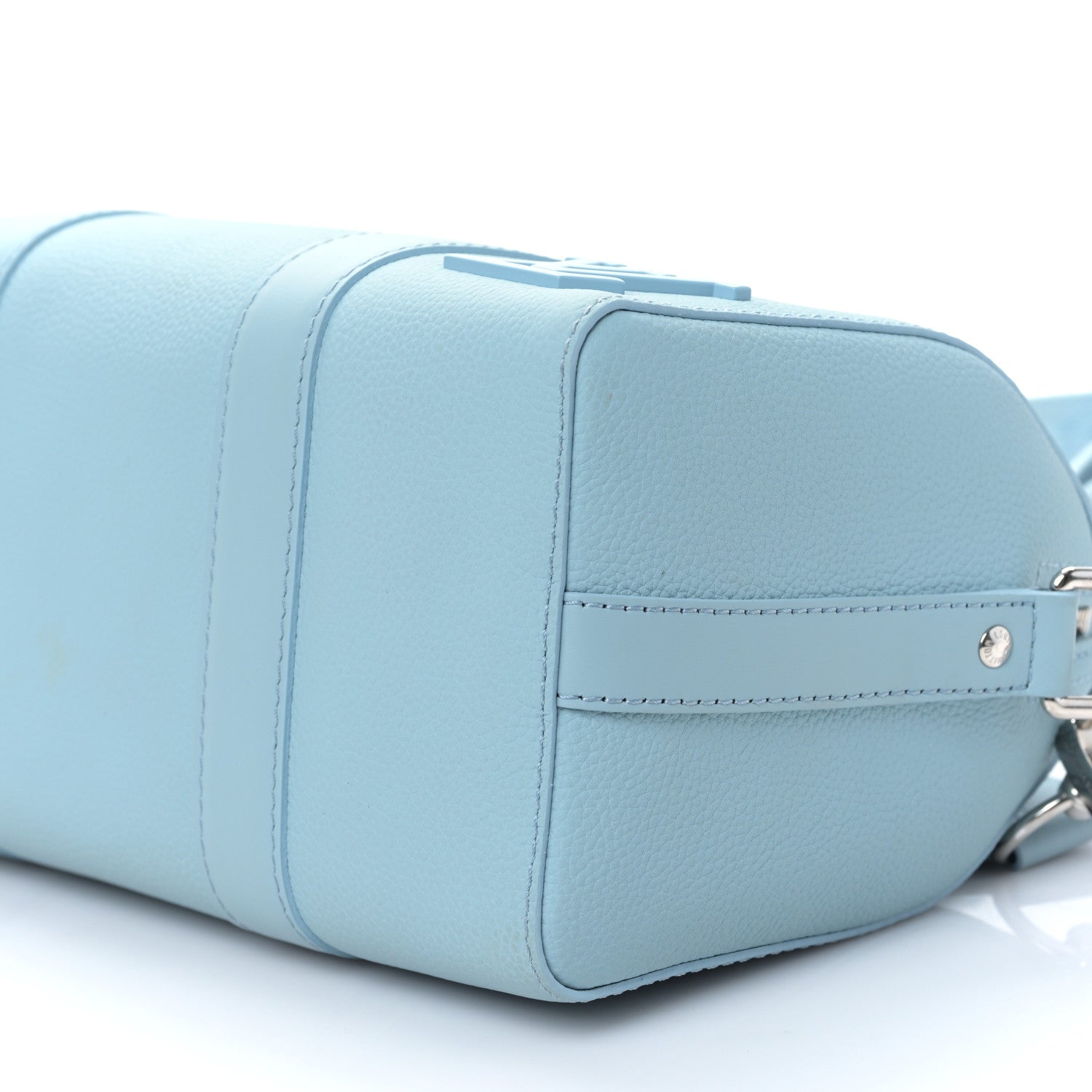 Louis Vuitton Grained Calfskin Aerogram City Keepall Cloud Blue 8 of 9