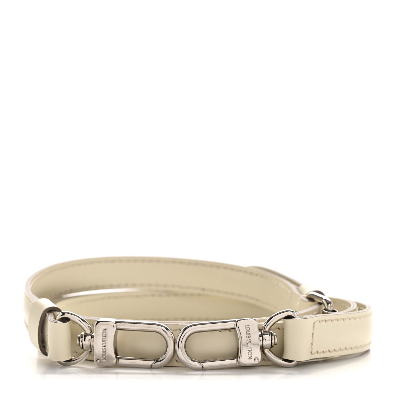 Louis Vuitton Calfskin 16mm Adjustable Shoulder Strap Ivory 3 of 6