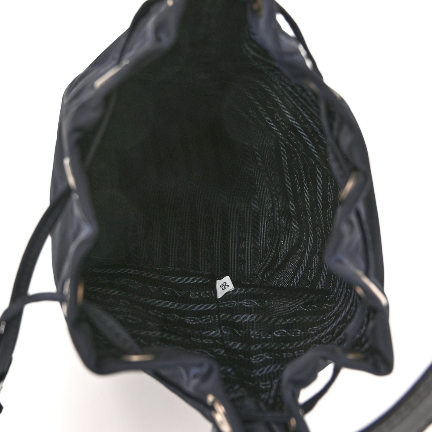 Tessuto Nylon Night Bucket Bag Bleu