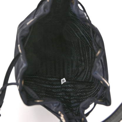 Prada Tessuto Nylon Night Bucket Bag Bleu 5 of 10