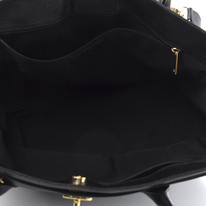 Chanel Calfskin Cerf Executive Shopper Tote Black 6 of 15