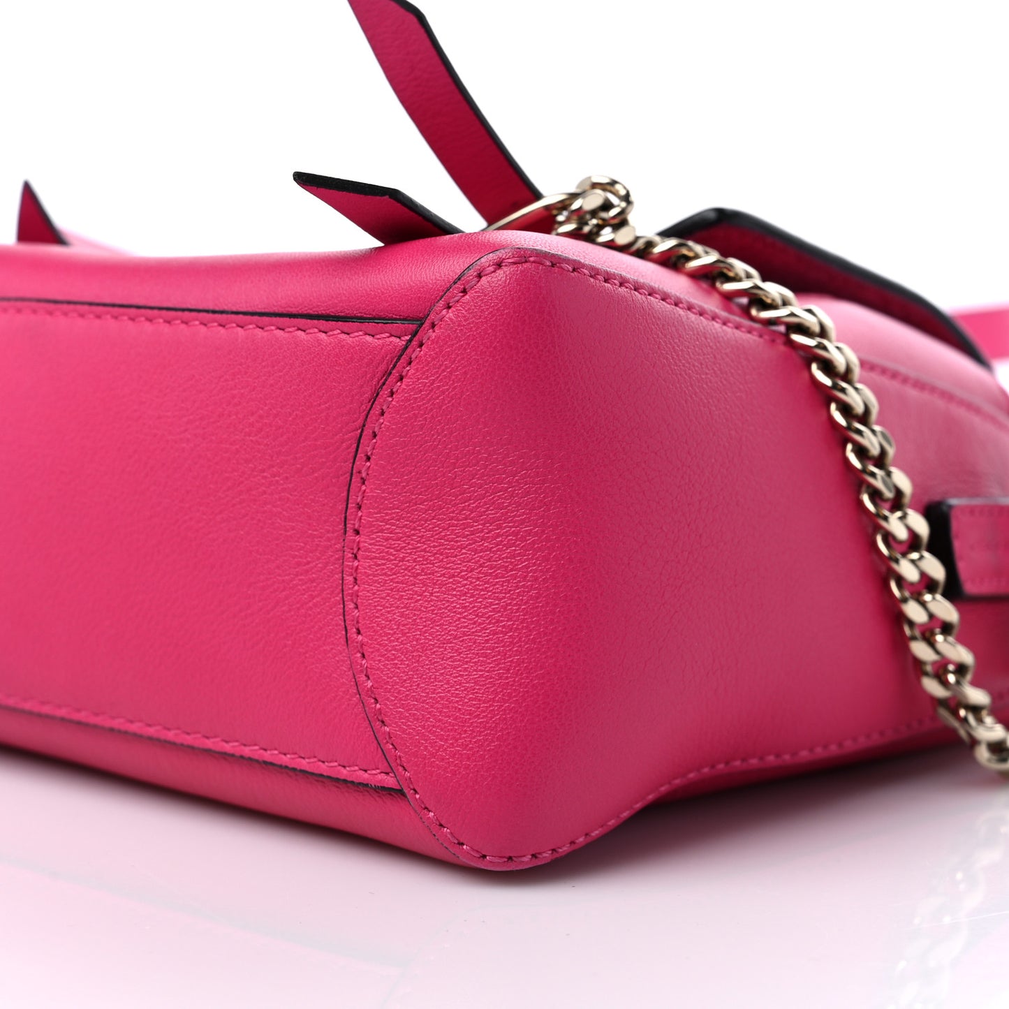 Calfskin Mini Faye Day Shoulder Bag Fuchsia Rose