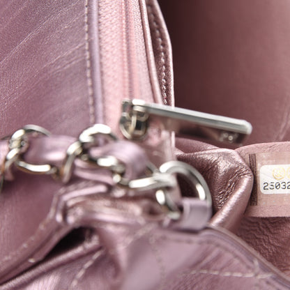 Chanel Metallic Calfskin Quilted Mini Rectangular Flap Pink 7 of 8