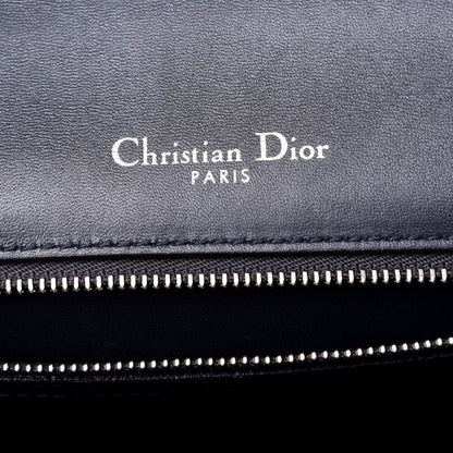 Christian Dior Metallic Patent Micro-Cannage Medium Diorama Flap Bag Silver 6 of 9