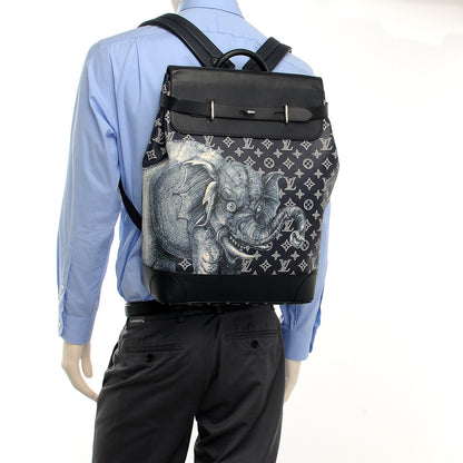 Louis Vuitton Savane Monogram Elephant Chapman Steamer Backpack Encre 2 of 17