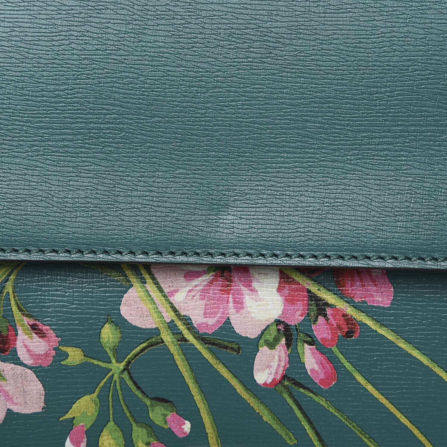 Gucci Calfskin Blooms Print Medium Dionysus Shoulder Bag Bright Emerald Multicolor 11 of 11