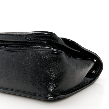 Saint Laurent Crinkled Calfskin Matelasse Monogram Medium Niki Chain Satchel Black 10 of 10