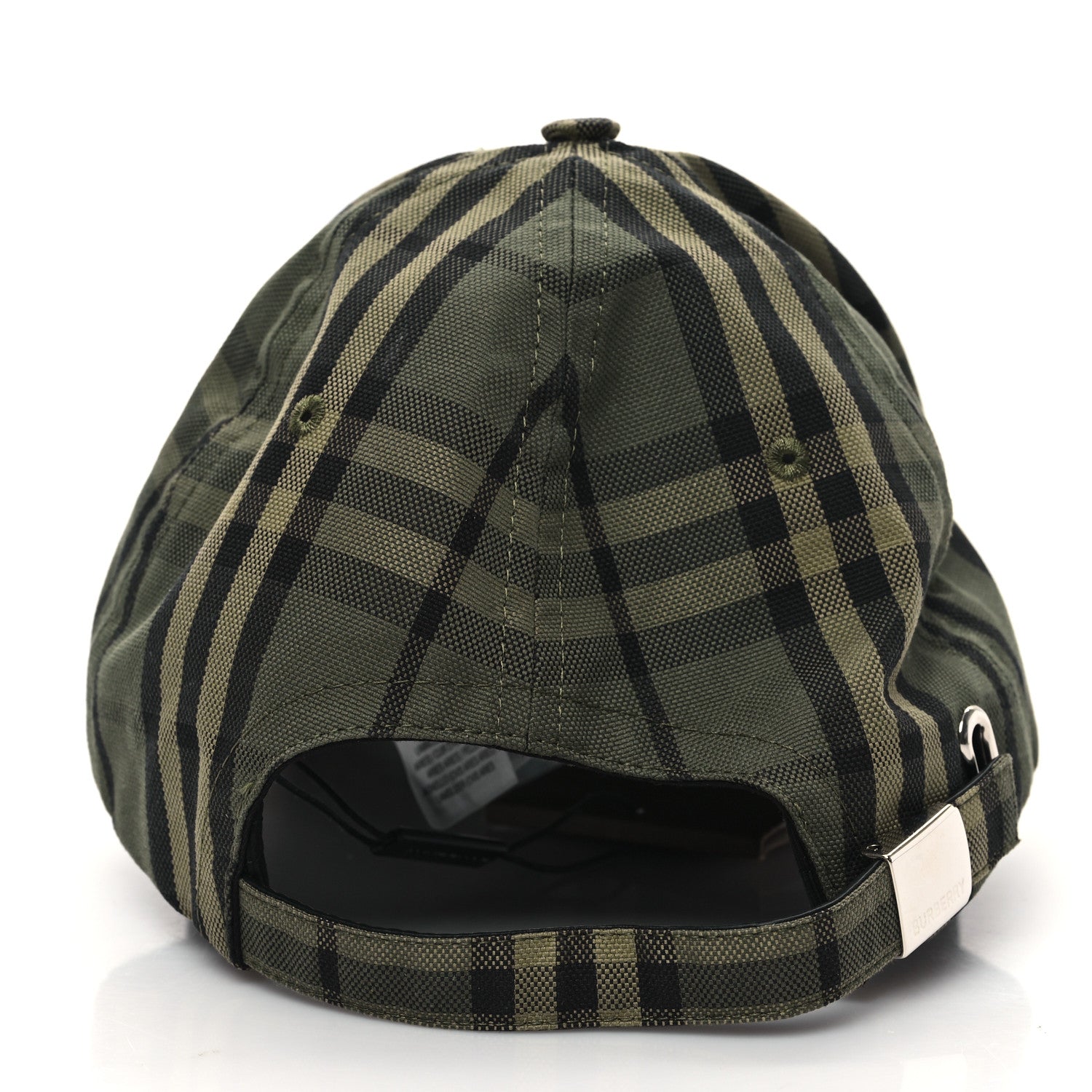 Burberry Cotton Icon Check Baseball Hat M Green 5 of 9