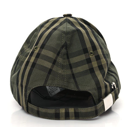 Burberry Cotton Icon Check Baseball Hat M Green 5 of 9