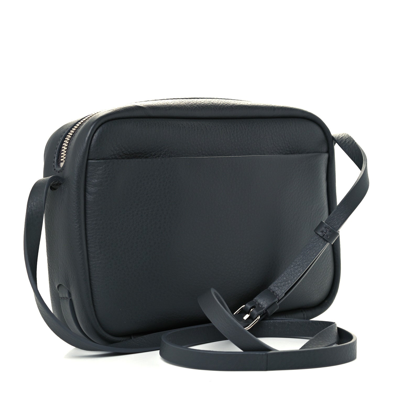 Balenciaga Smooth Calfskin Logo S Everyday Camera Bag Gris Fossile White 3 of 9